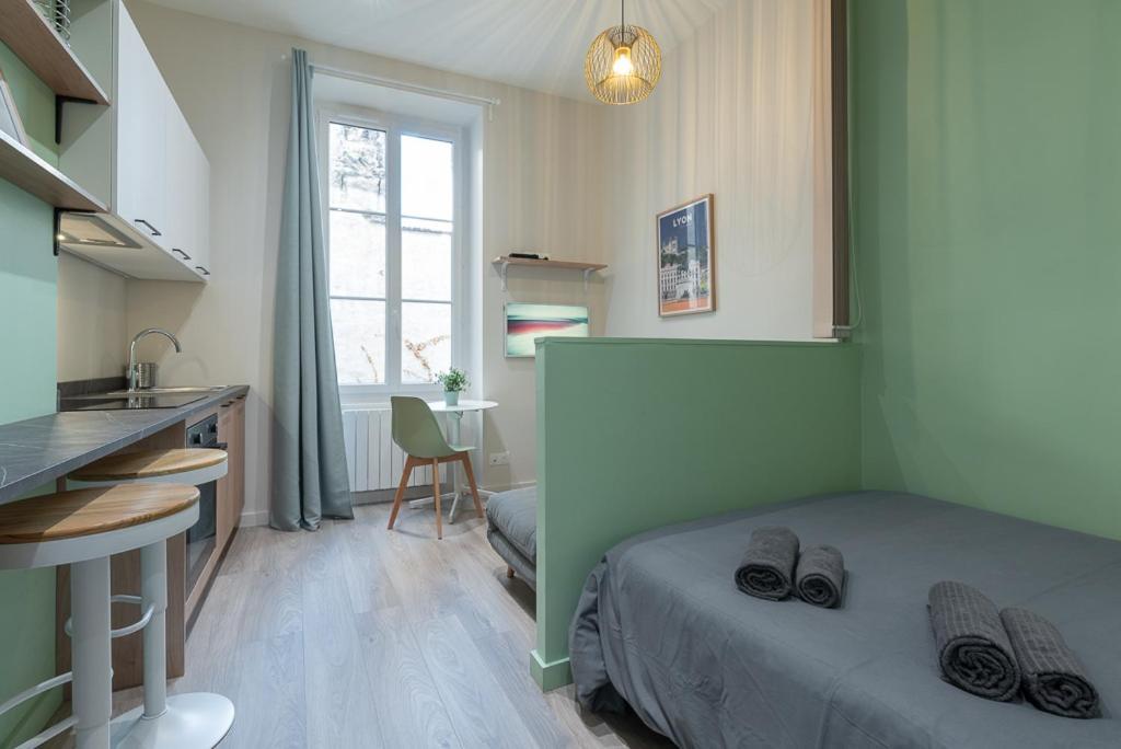 Studio Part Dieu - Cozy - Wifi Fibre Appartement Lyon Buitenkant foto